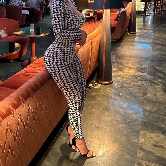 2 piece houndstooth co-ord set - Picture 2 of 3